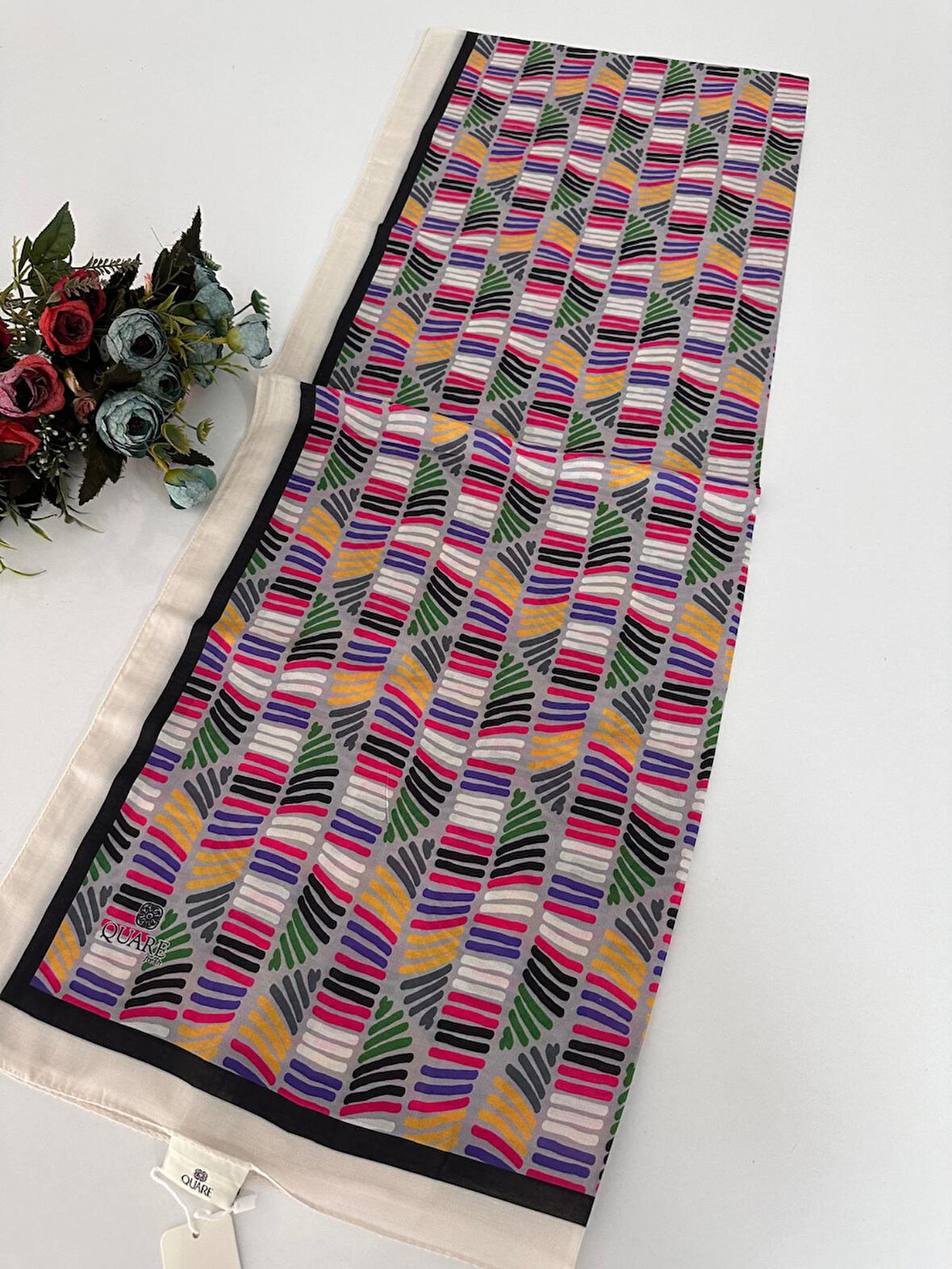 Quare Soft Pamuklu Desenli Şal LDSQ1111