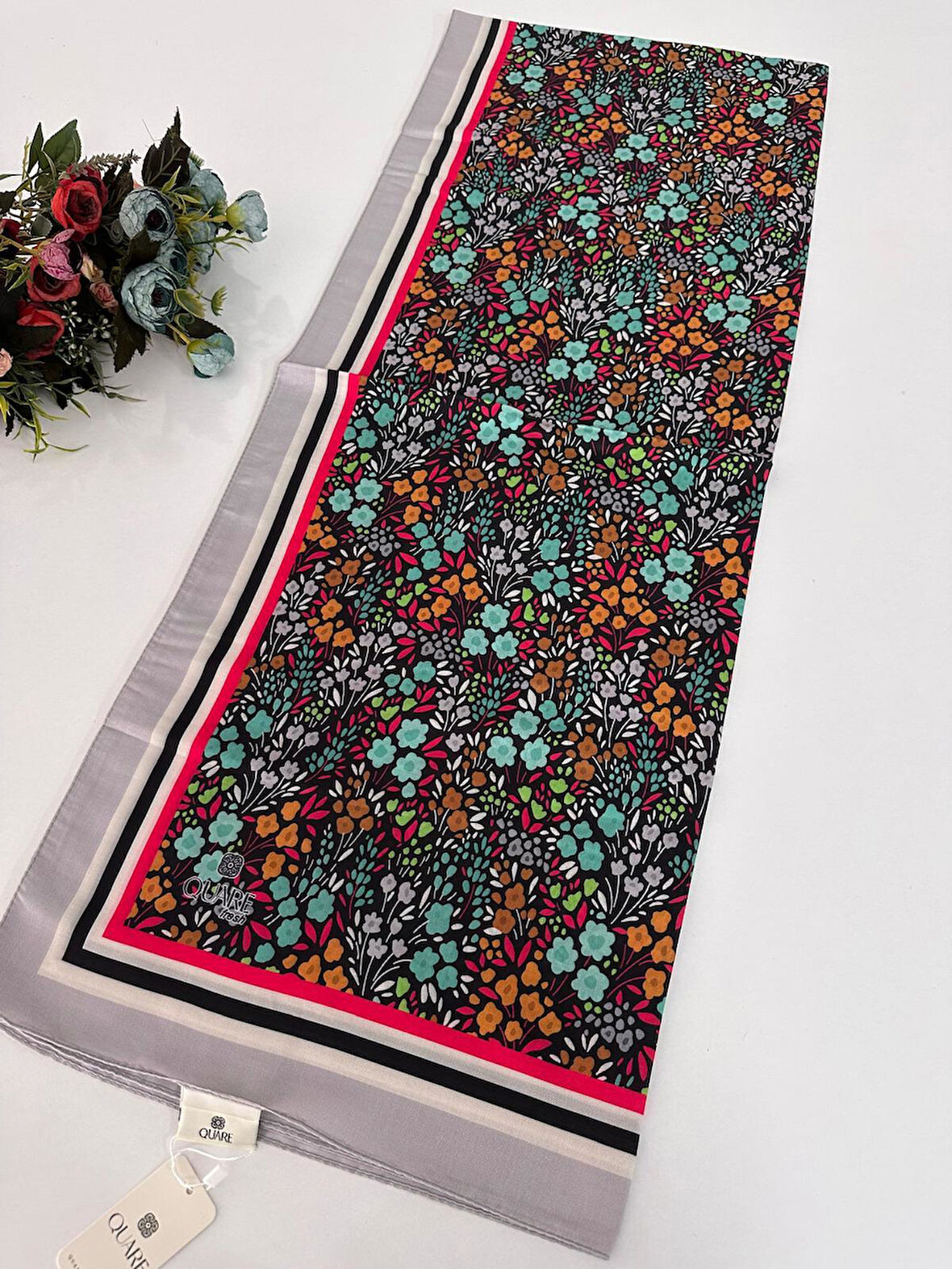 Quare Soft Pamuklu Desenli Şal LDSQ1402