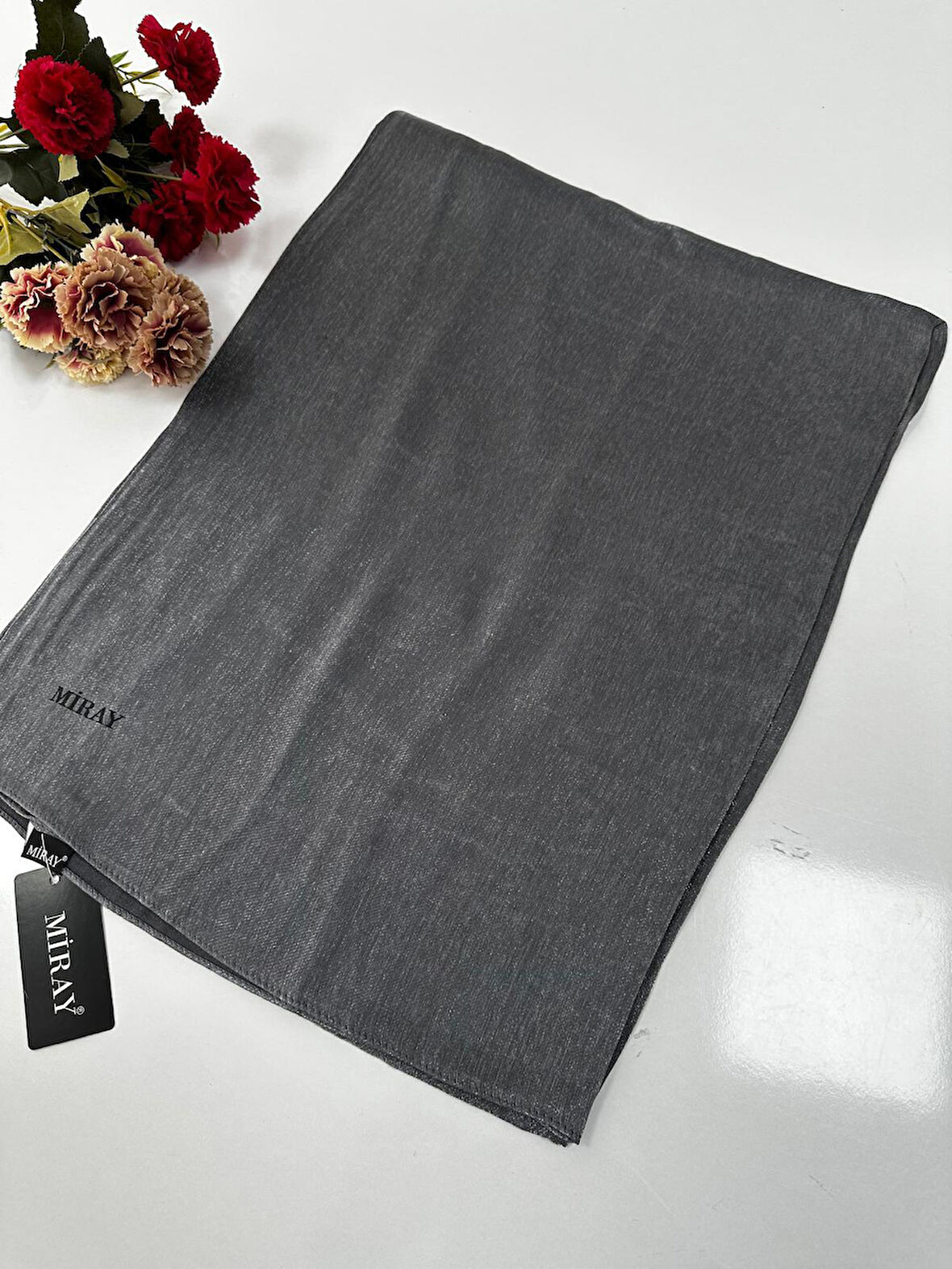 Miray Palmier Abiye Şal Renk:Koyu Gri JMJ0107