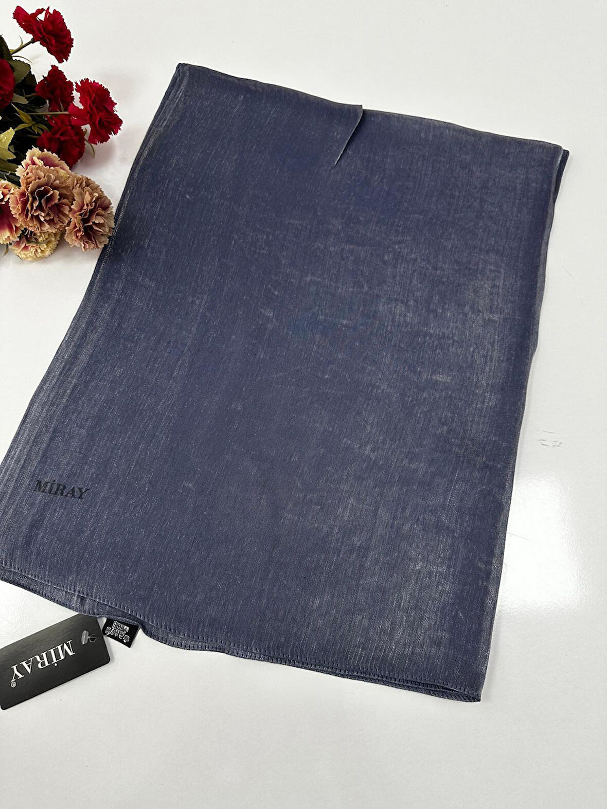 Miray Palmier Abiye Şal Renk:Kot Mavi JMJ0110