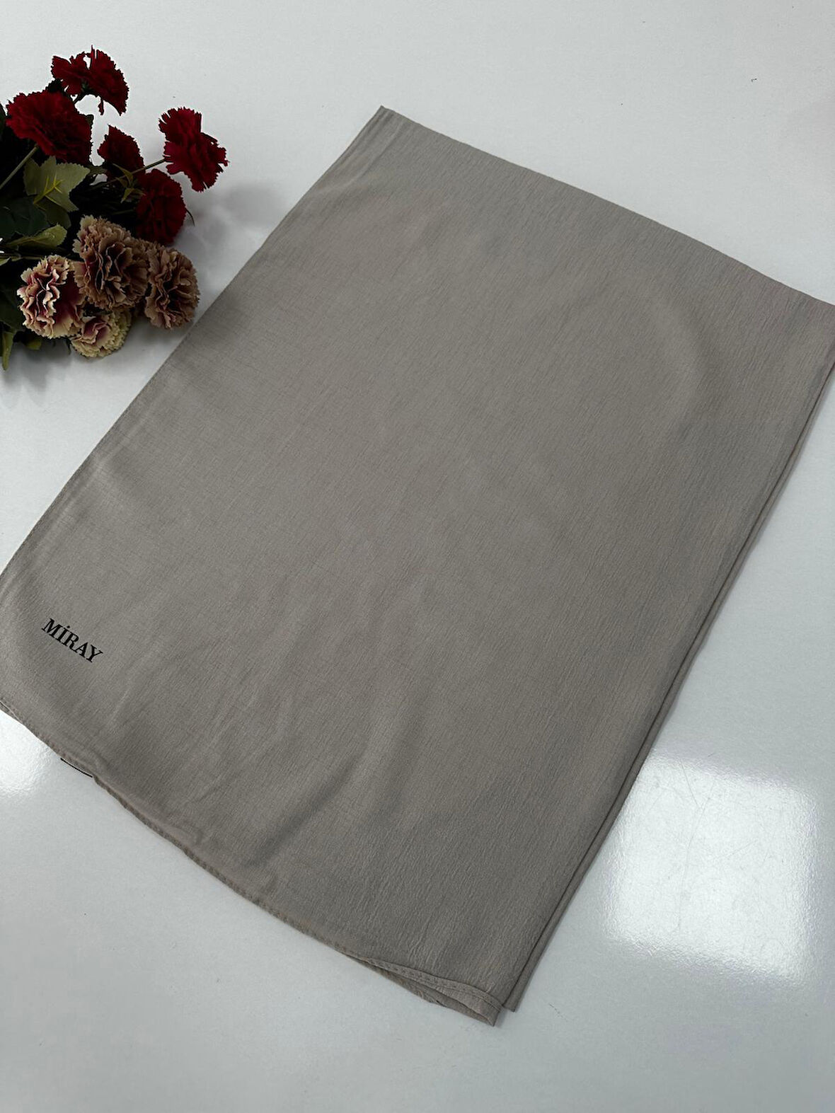 Miray Romeo Pamuk Keten Şal Renk: Kemik VDM0105