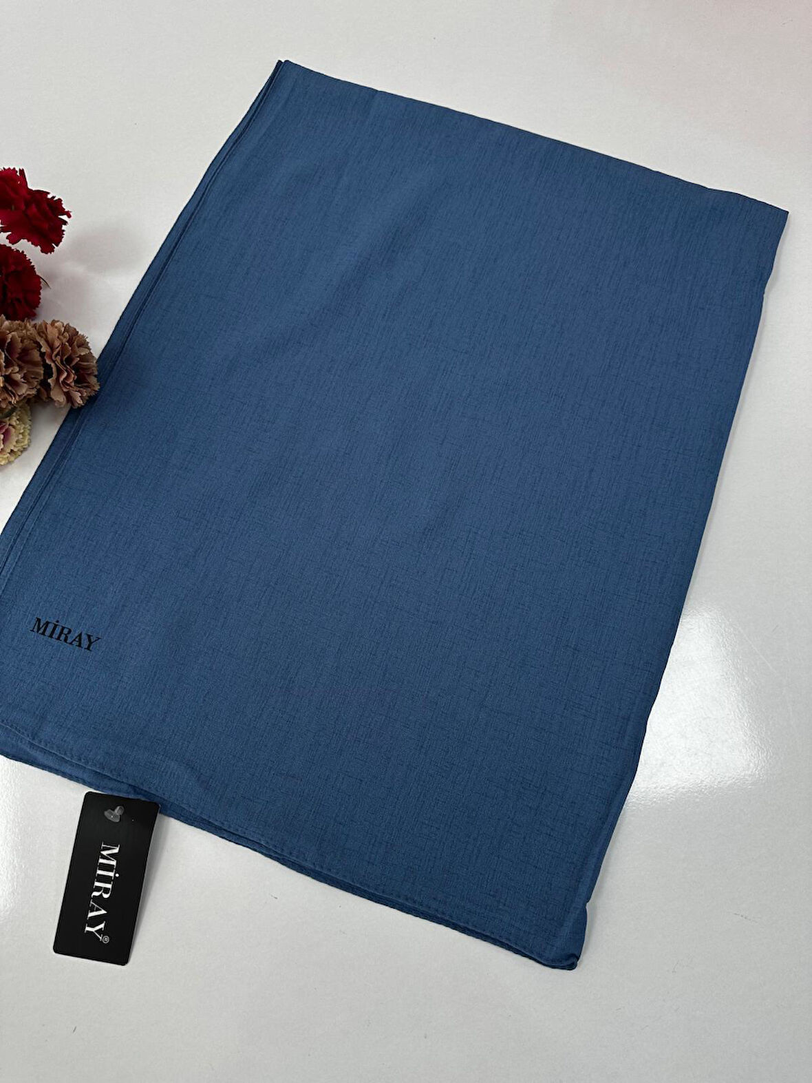 Miray Romeo Pamuk Keten Şal Renk: Kot Mavi VDM0108