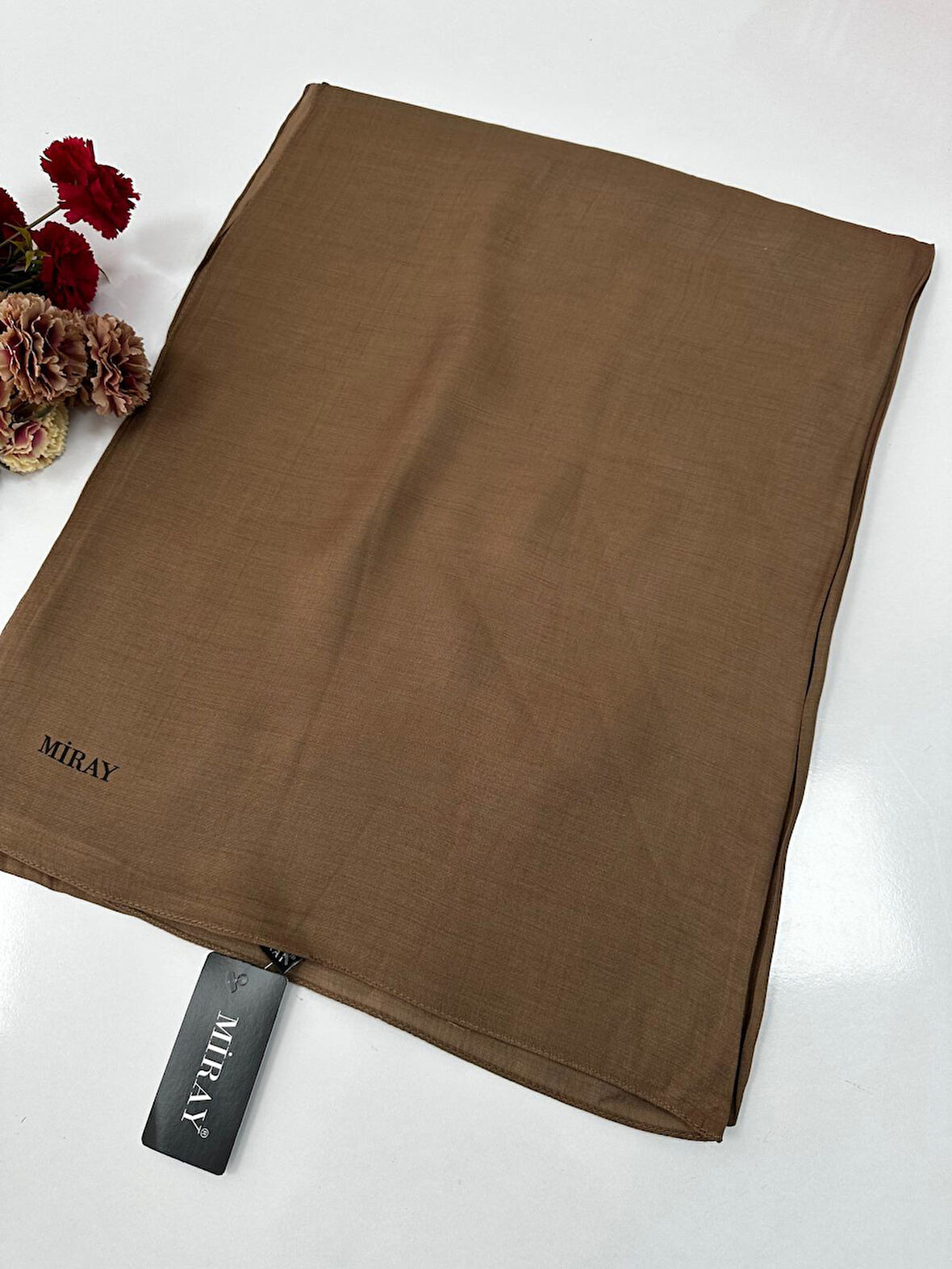 Miray Romeo Pamuk Keten Şal Renk: Moka VDM0109