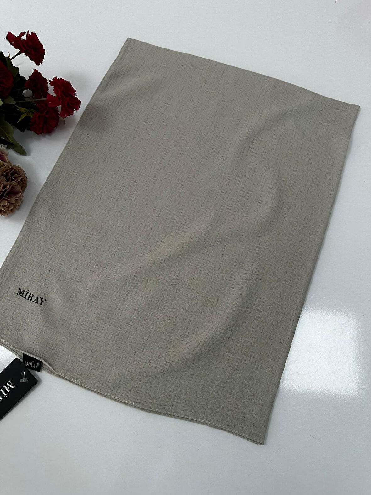 Miray Romeo Pamuk Keten Şal Renk: Taş VDM0118