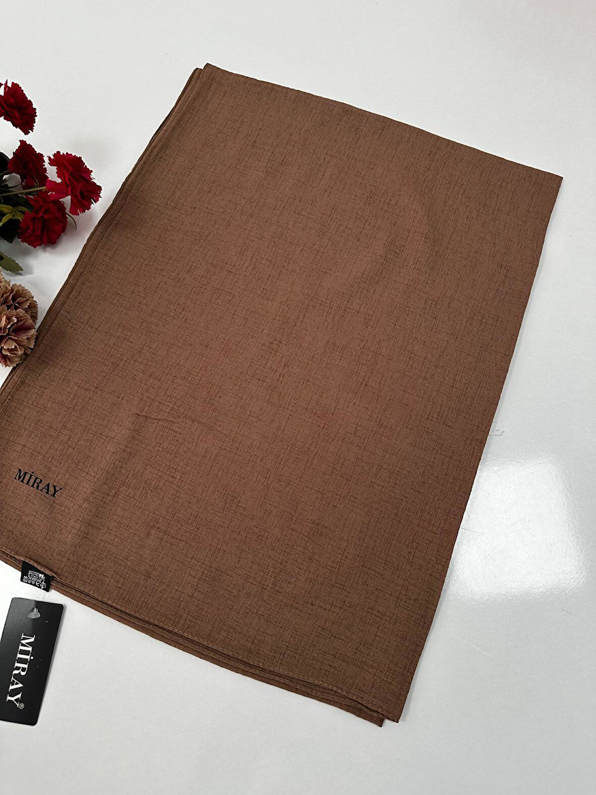 Miray Romeo Pamuk Keten Şal Renk: Sütlü Kahve 2 VDM0119