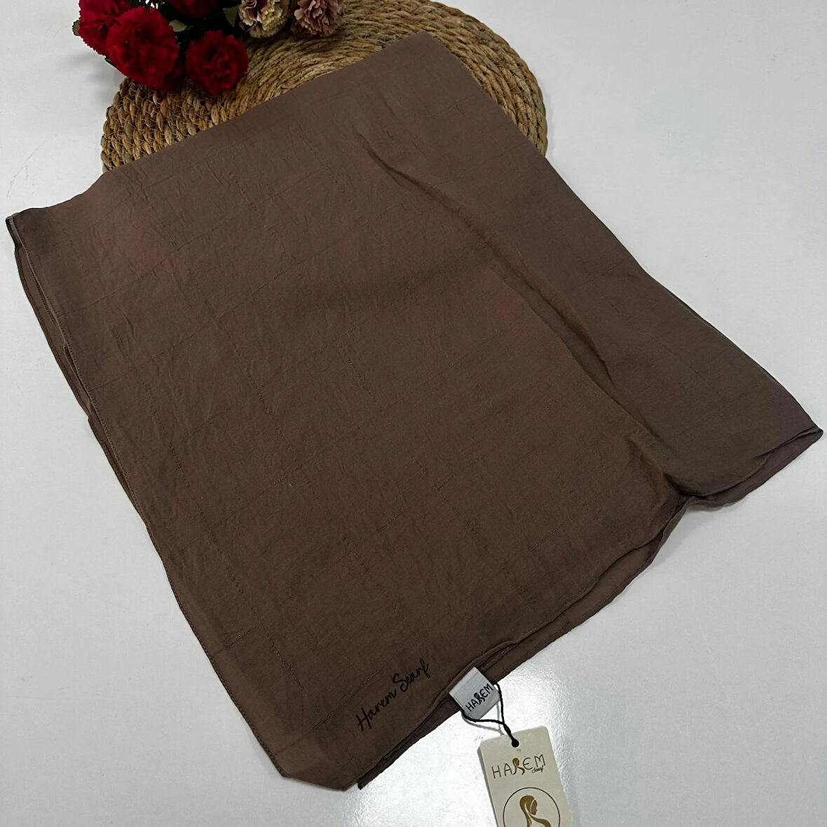 Harem Nilda Pamuk Şal Vizon HFN0105