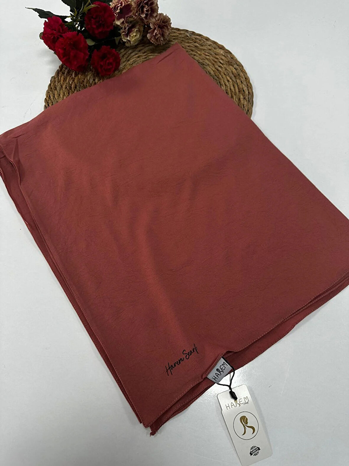 Harem Asya Pamuk Şal Gül HFA0107