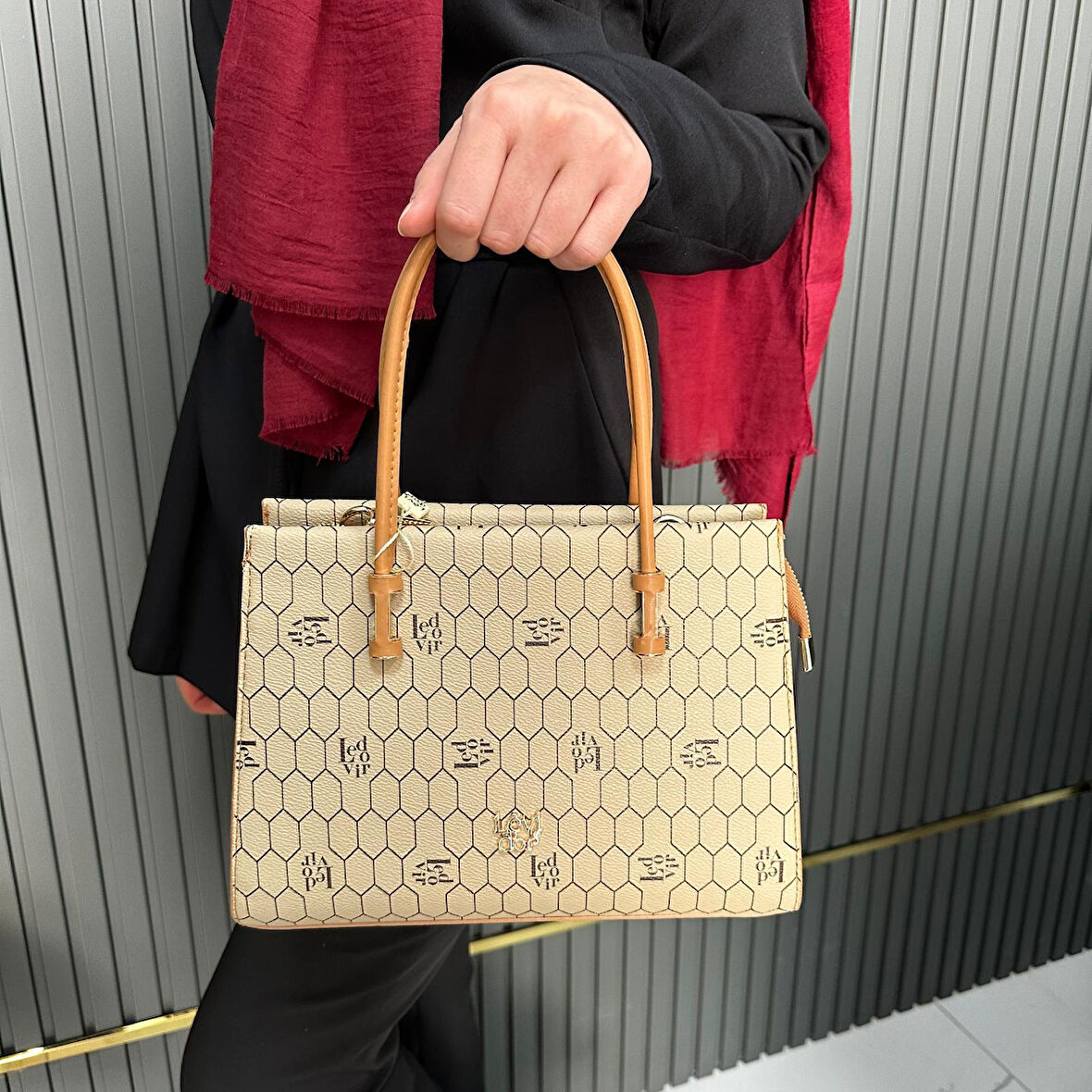 LEVİDOR Kadın Vizon Çanta LVD93015603