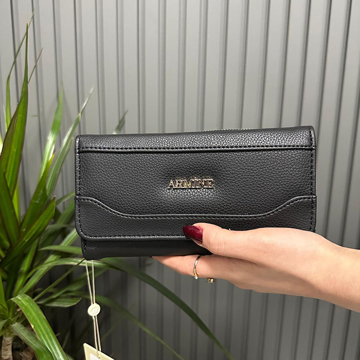 Armine Kadın Cüzdan Siyah-Pia ARC1805