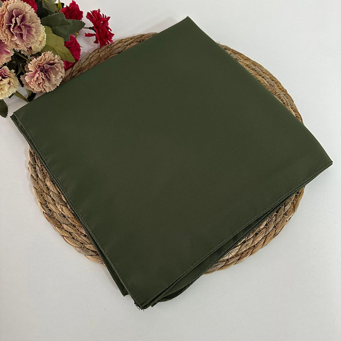 Polo Craft Asker Yeşili Medine İpeği Eşarp MEB0213