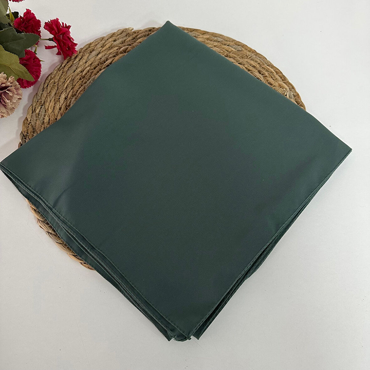 Polo Craft Soft Yeşil Medine İpeği Eşarp MEB0224