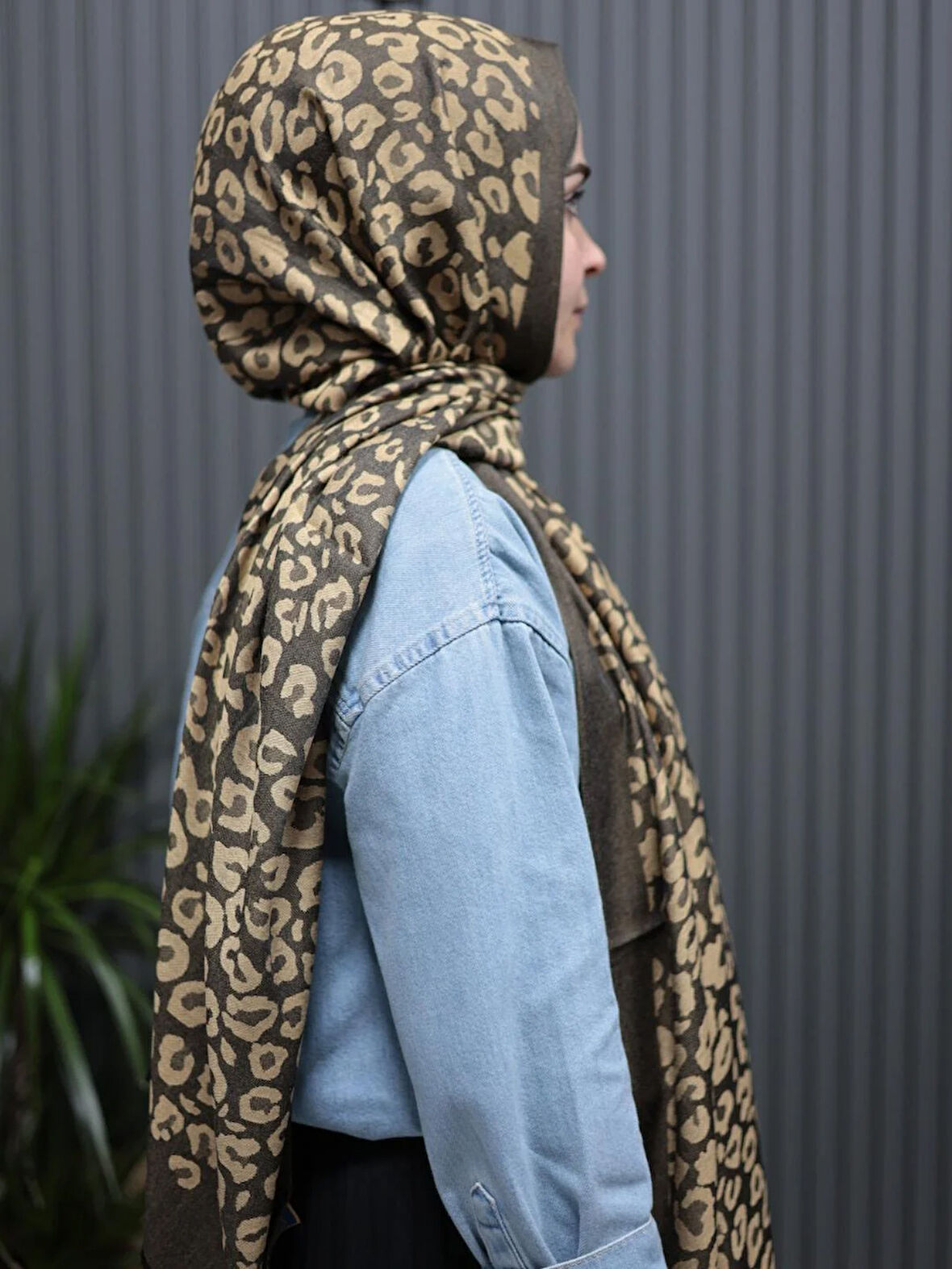 Levidor Cashmere Premium Şal Haki LRF0306