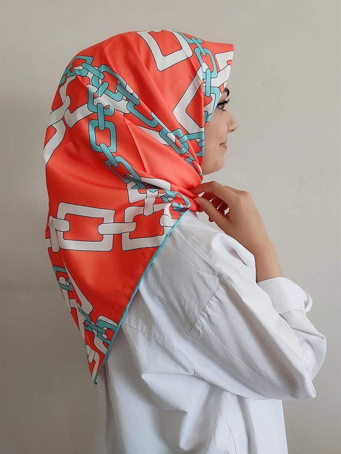 Lady Coco Dijital Twill Eşarp DJ2108