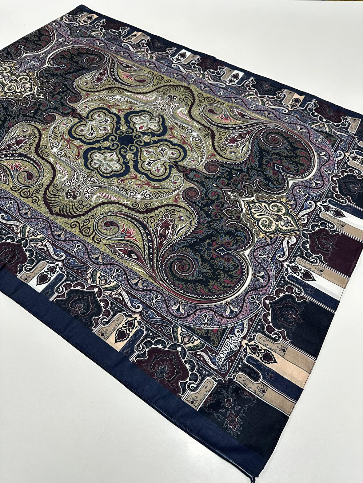 Bonjela Soft Pamuklu Şal Etro Desen LBS1707