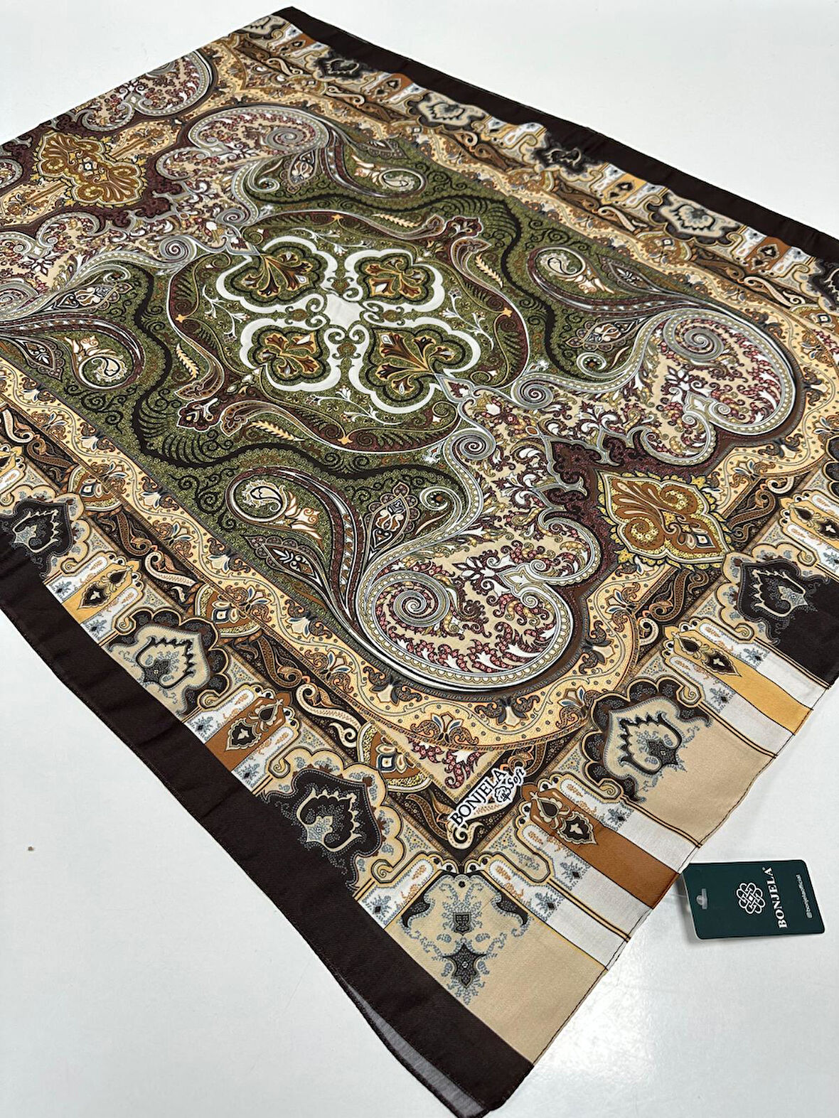 Bonjela Soft Pamuklu Şal Etro Desen LBS1715