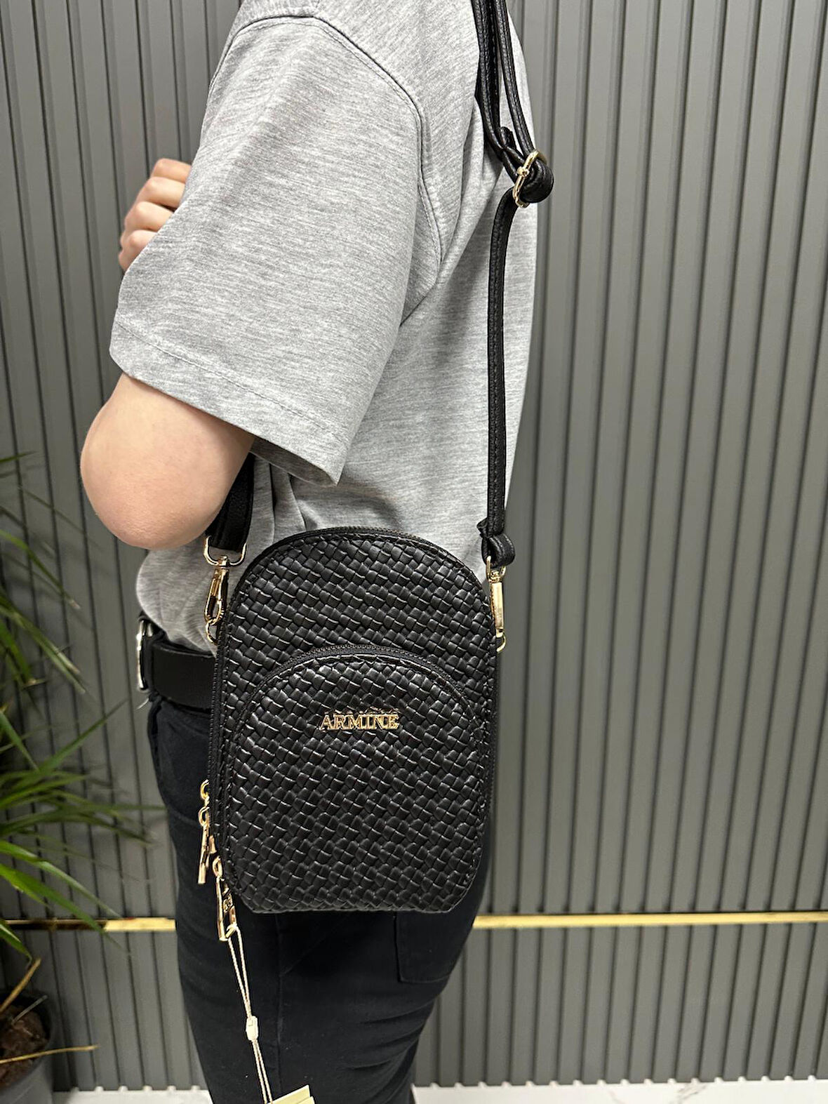 Armine Kadın Çanta Örgü Siyah  AR38414