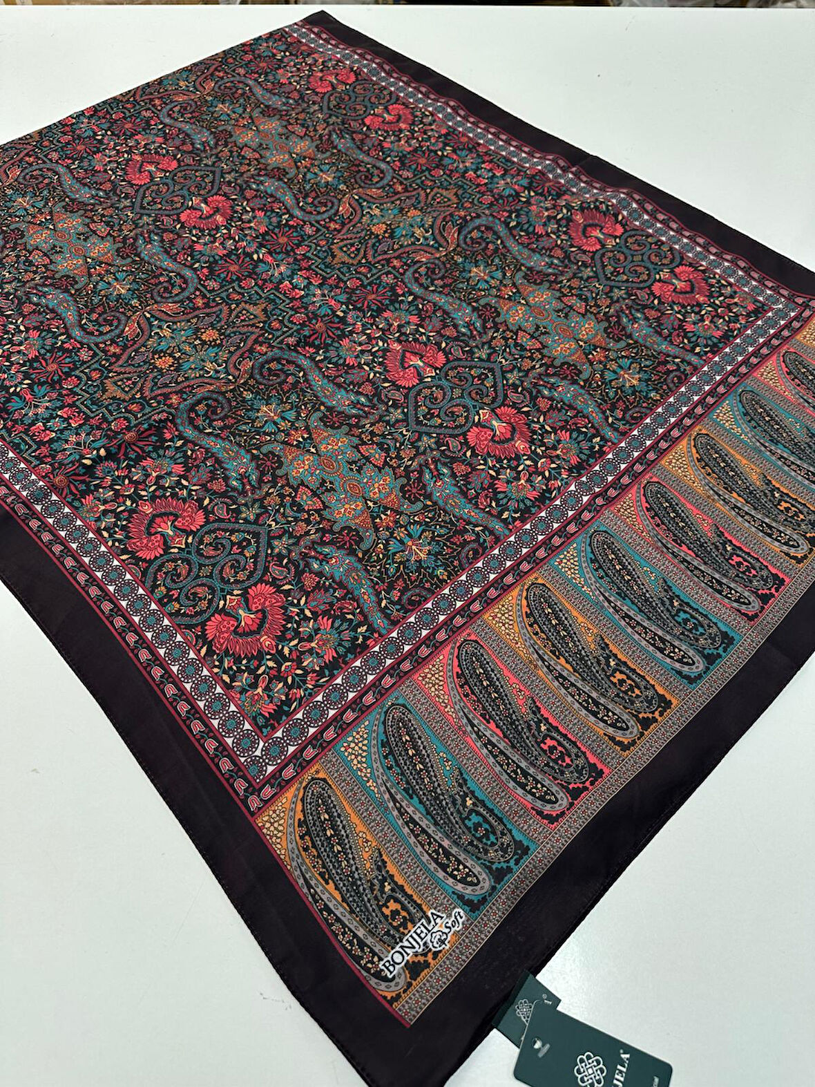 Bonjela Soft Pamuklu Şal Etro Desen LBS1810