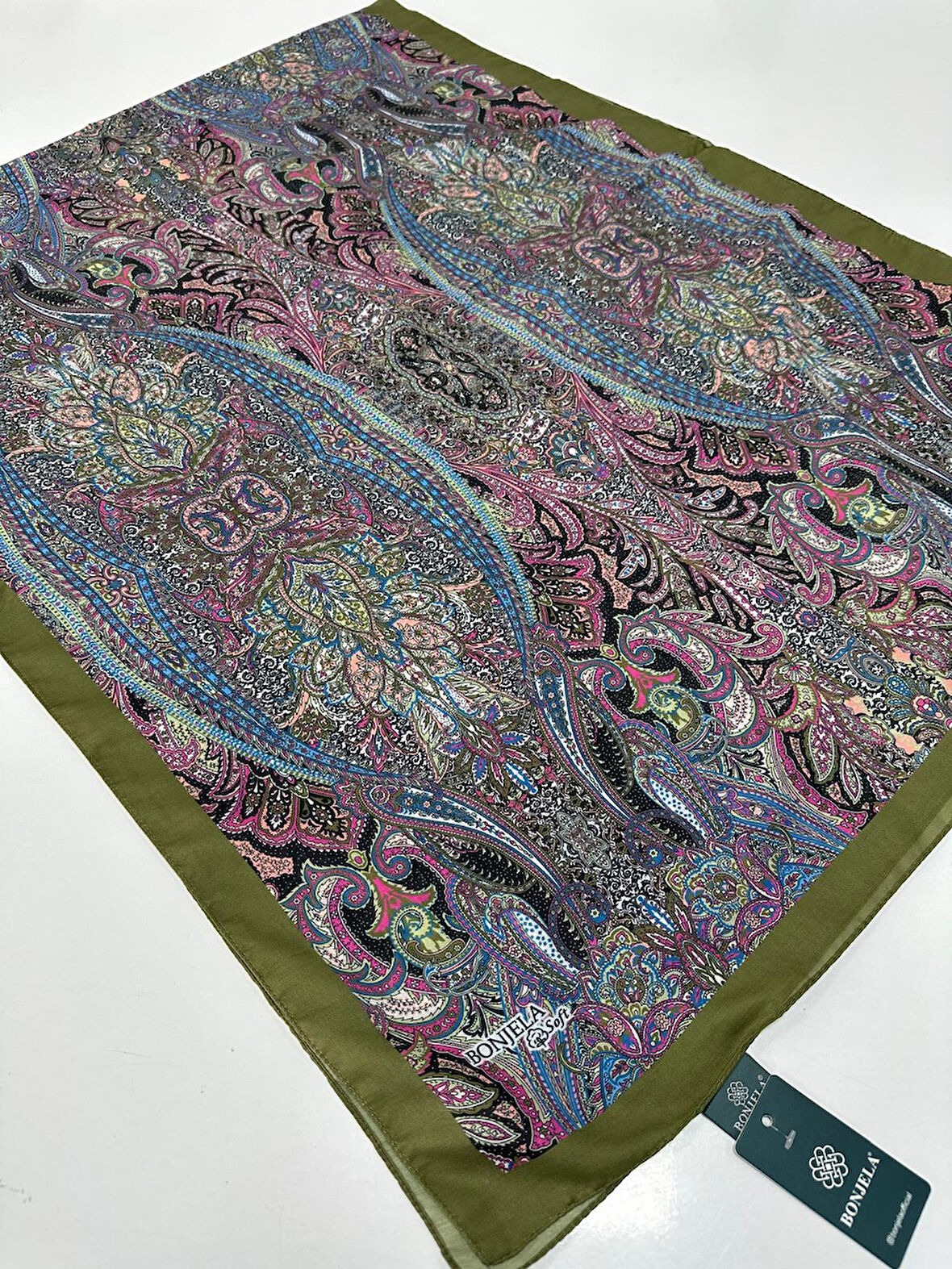 Bonjela Soft Pamuklu Şal Etro Desen LBS1906