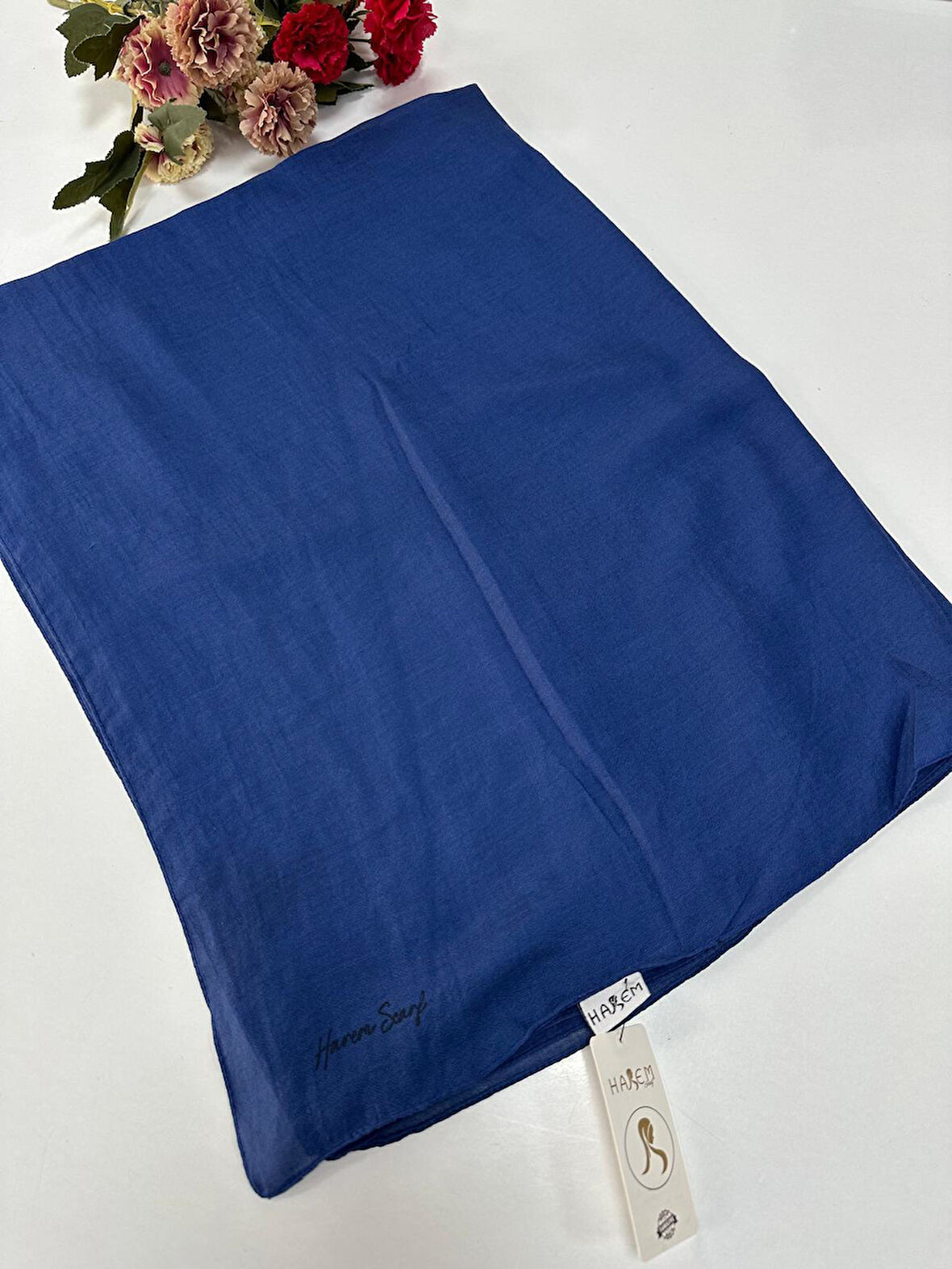 Harem Brista Koton Şal Açık Lacivert HVH0302