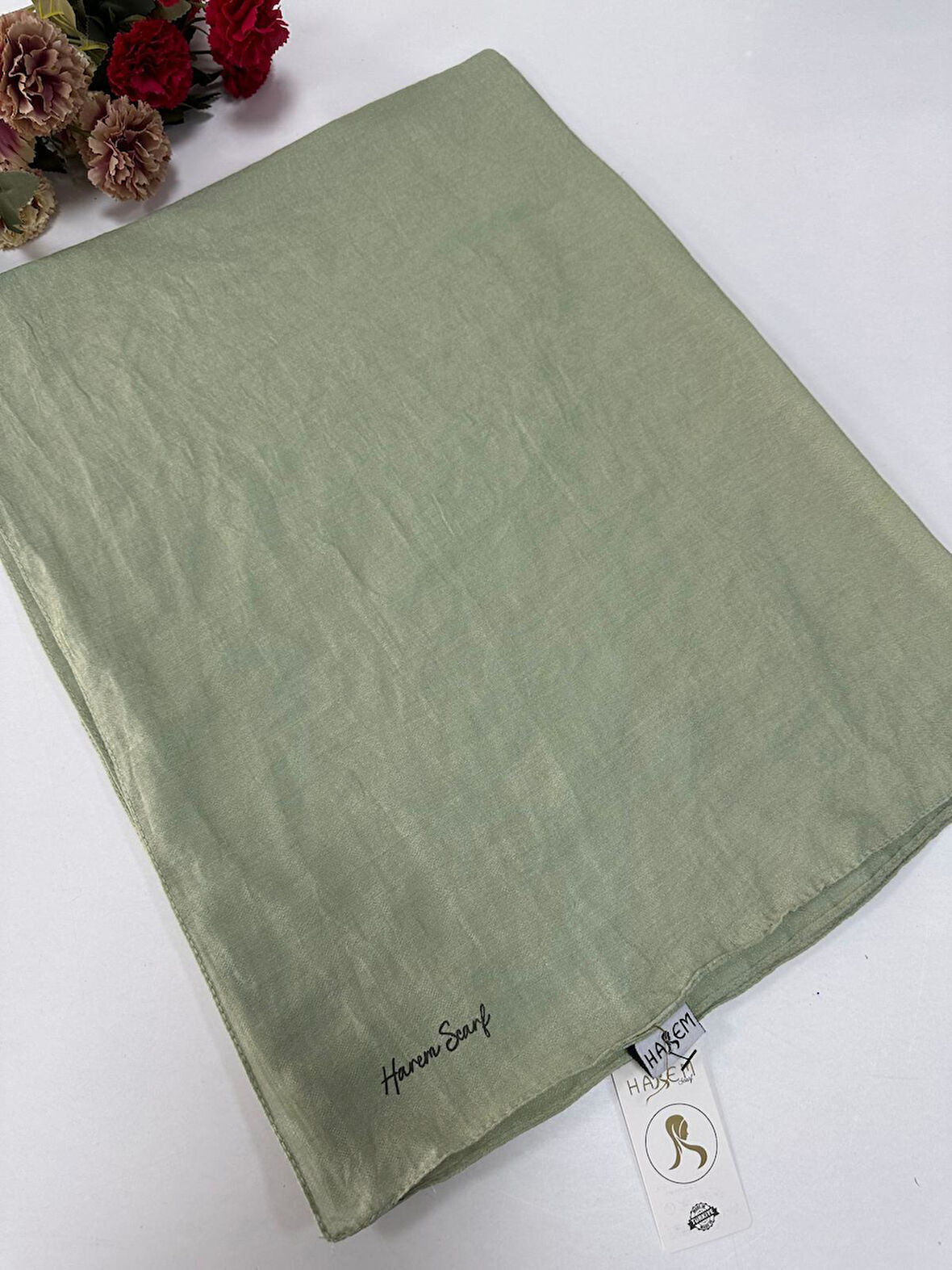 Harem Brista Koton Şal Mint Yeşili HVH0325