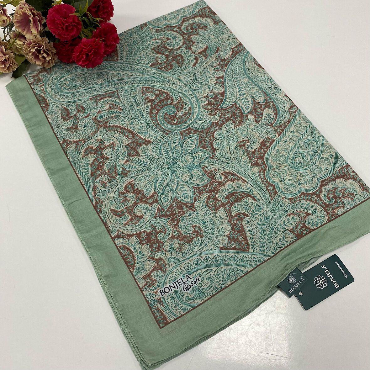 Bonjela Soft Pamuklu Şal Etro Desen LBS2015