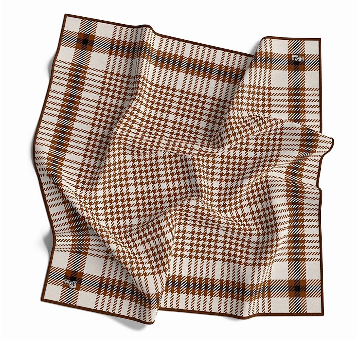 Five Dijital Lüx Twill Eşarp Kırmızı Renk FDJ0213