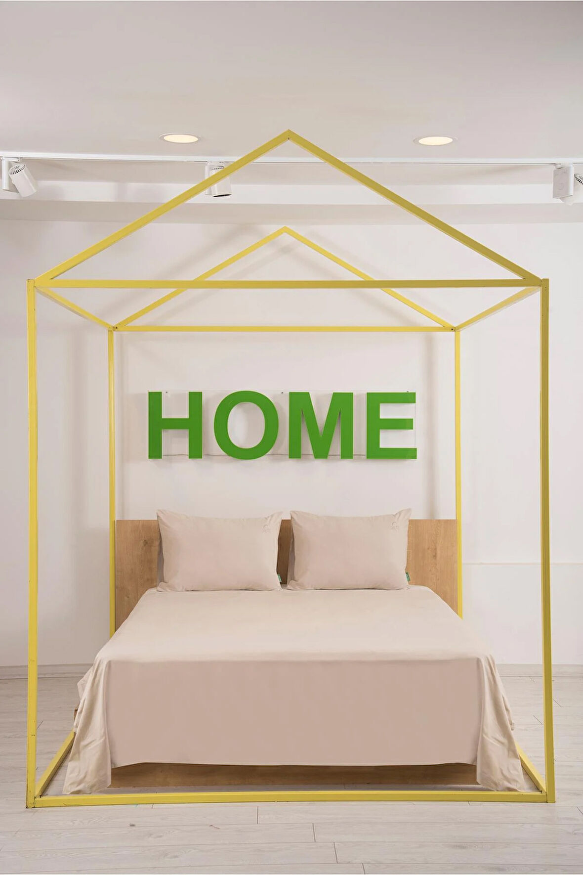 Benetton Bej Tek Kişilik Nevresim Takımı