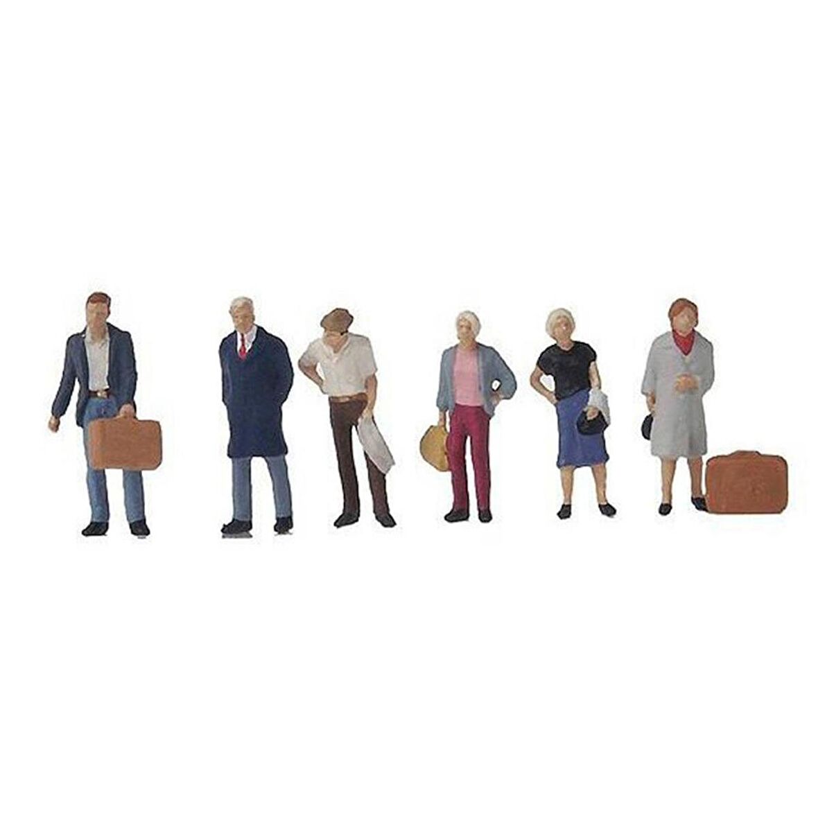 Preiser 10504 1/87 Ölçek standing passengers Figürleri