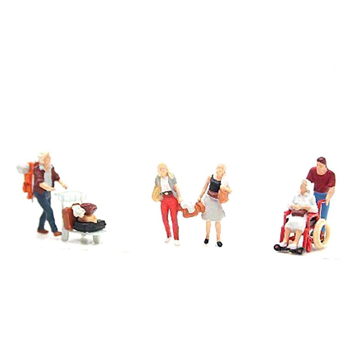 Preiser 10470 1/87 Ölçek seyahat eden insanlar Figürleri