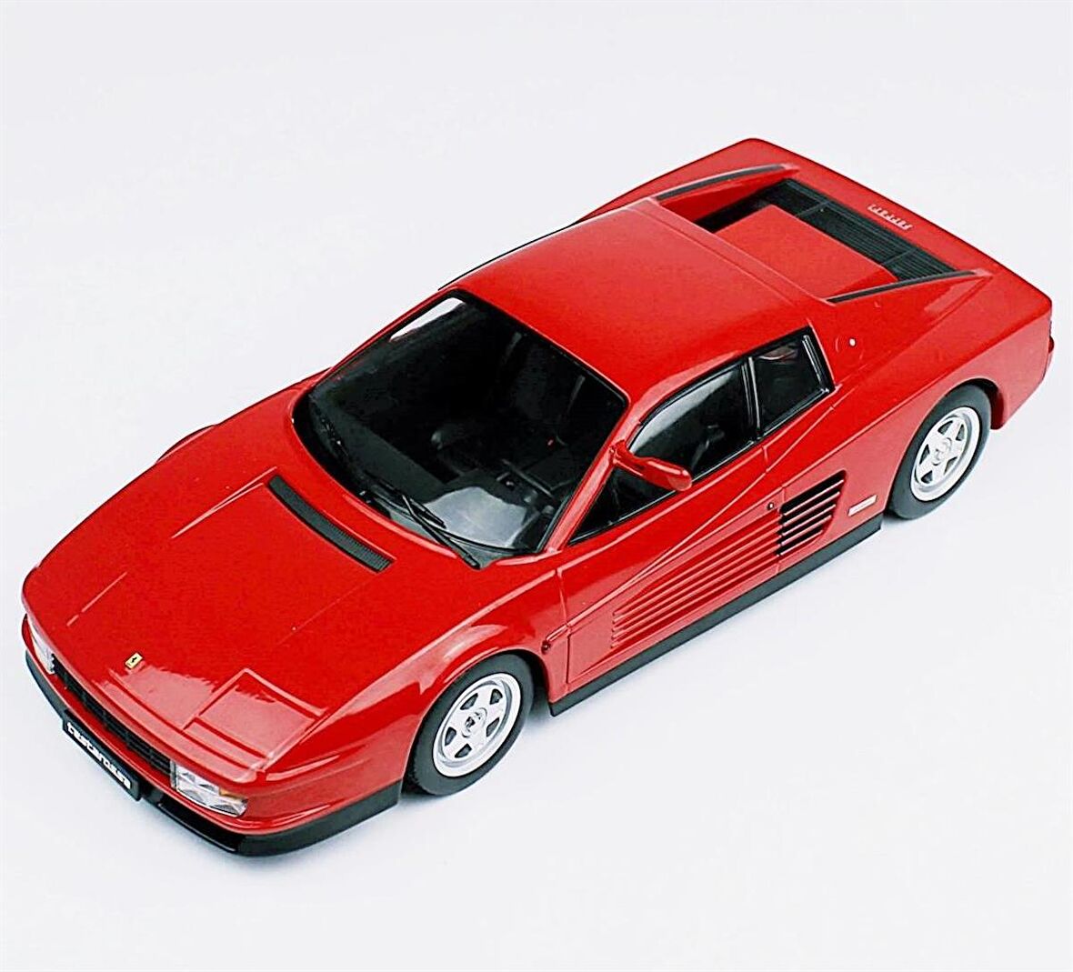 KKscale 180501 1/18 Ölçek 1984 Ferrari Testarossa Monospeccio, Kırmızı, Sergilemeye Hazır Metal Araba Modeli