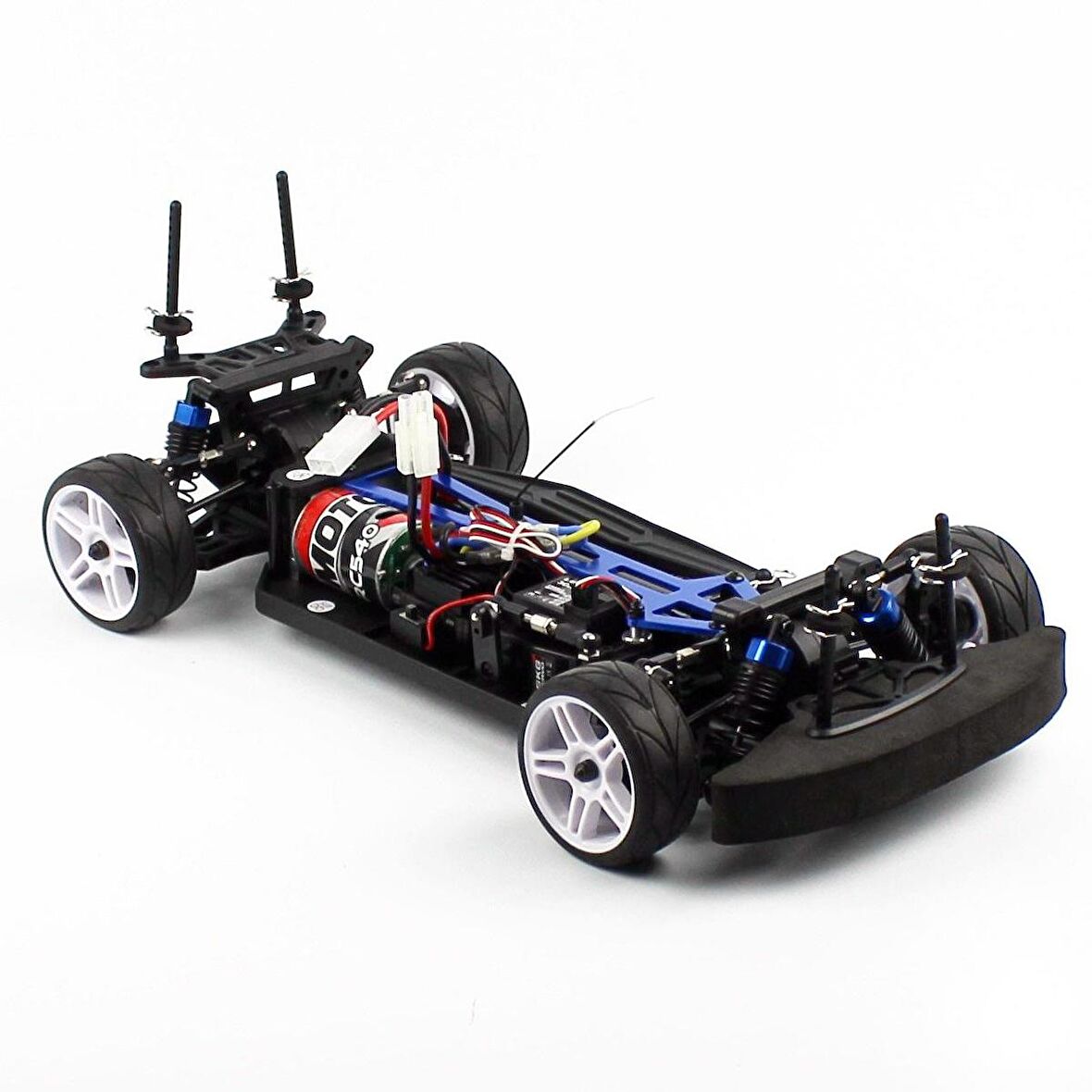 Himoto 5101 Nascada Kumandalı Fırçalı Motorlu On Road RC Araba 1/10 Ölçek 4 Çeker