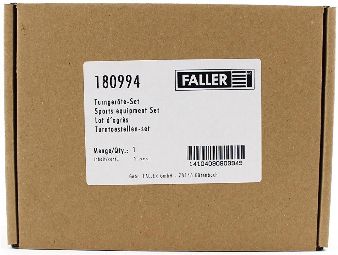 Faller 180994 1/87 Ölçek, Spor Salonu Aletleri Plastik Model Kiti