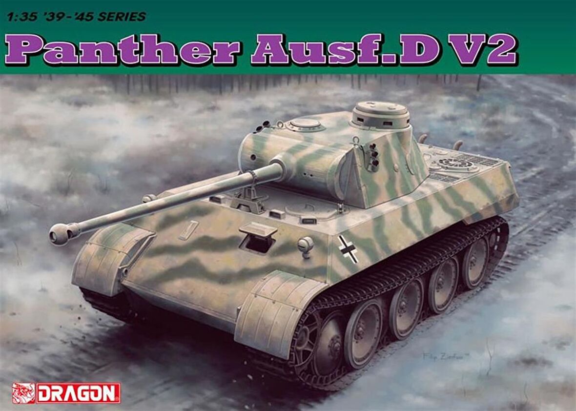 Dragon 6822 1/35 Ölçek Panther Ausf.D V2 Tank Plastik Model Kiti