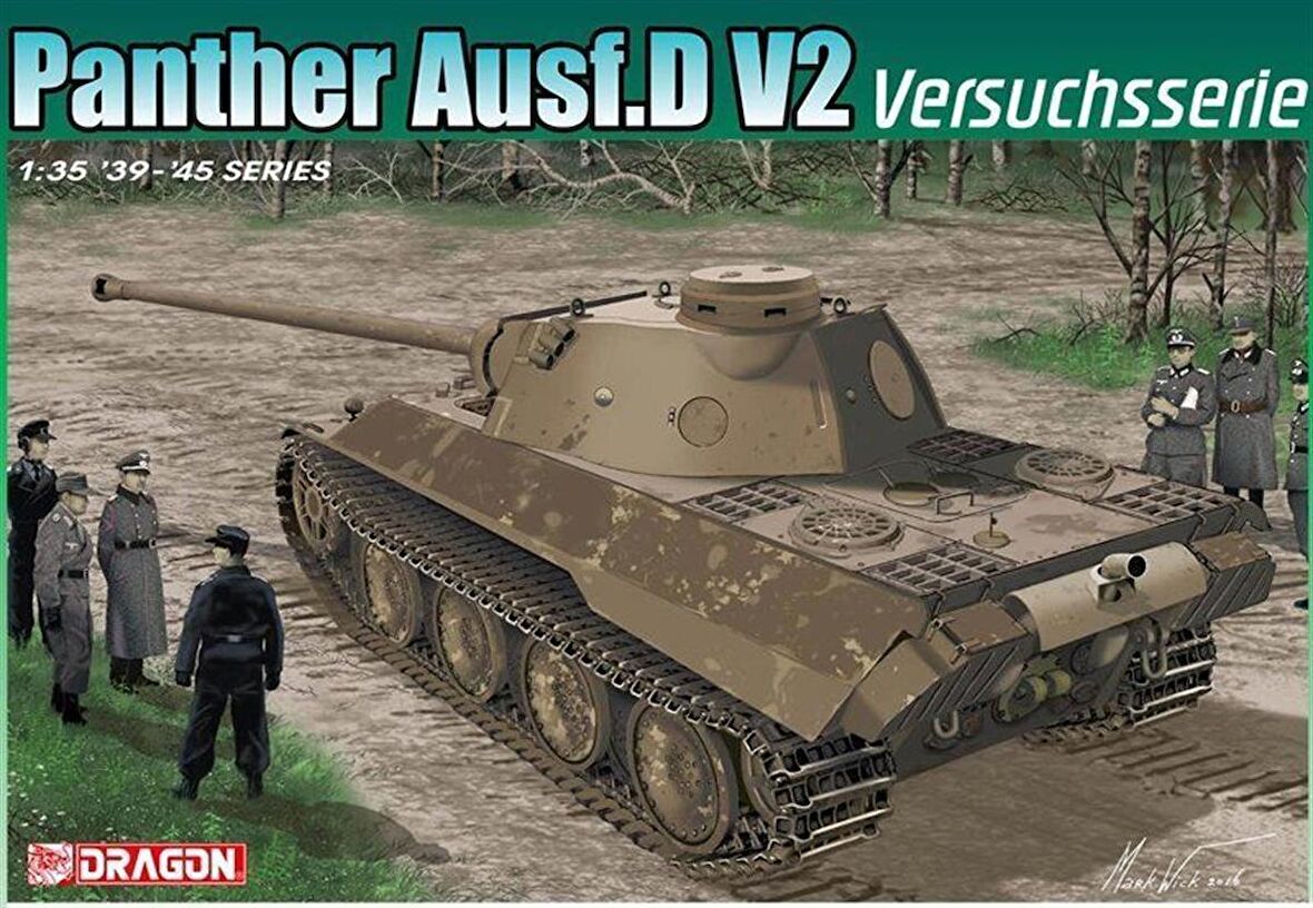 Dragon 6830 1/35 Ölçek Panther Ausf.D V2 (Versuchsserie) Tankı Plastik Model Kiti