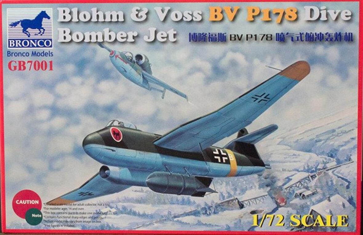 GB7001 1/72 Blohm and Voss BV P178 Dive Bomber Jet