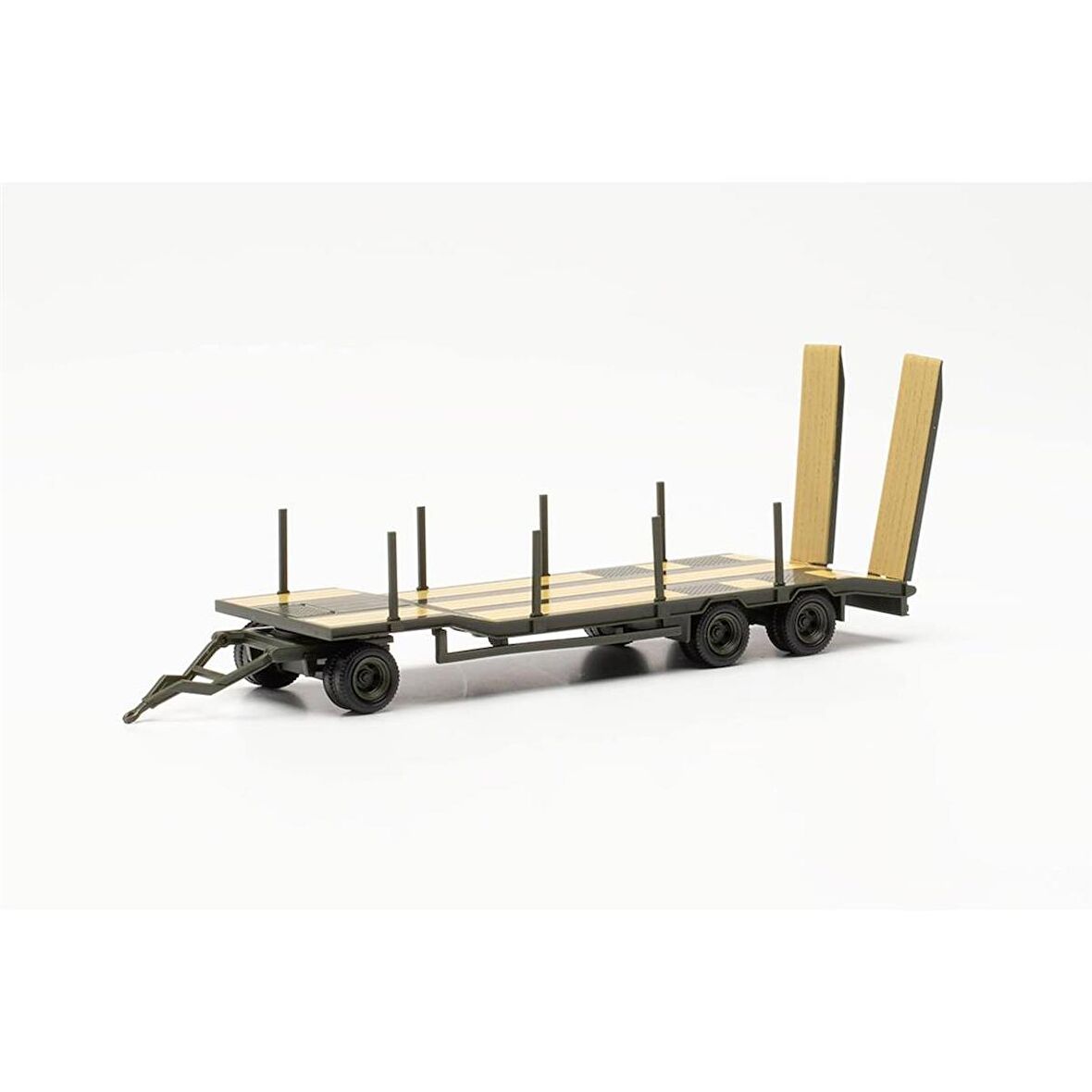 Herpa 746960 1/87 Ölçek, Goldhofer TU3, 3 Akslı Low Bed Römork, Sergilemeye Hazır Model Araç