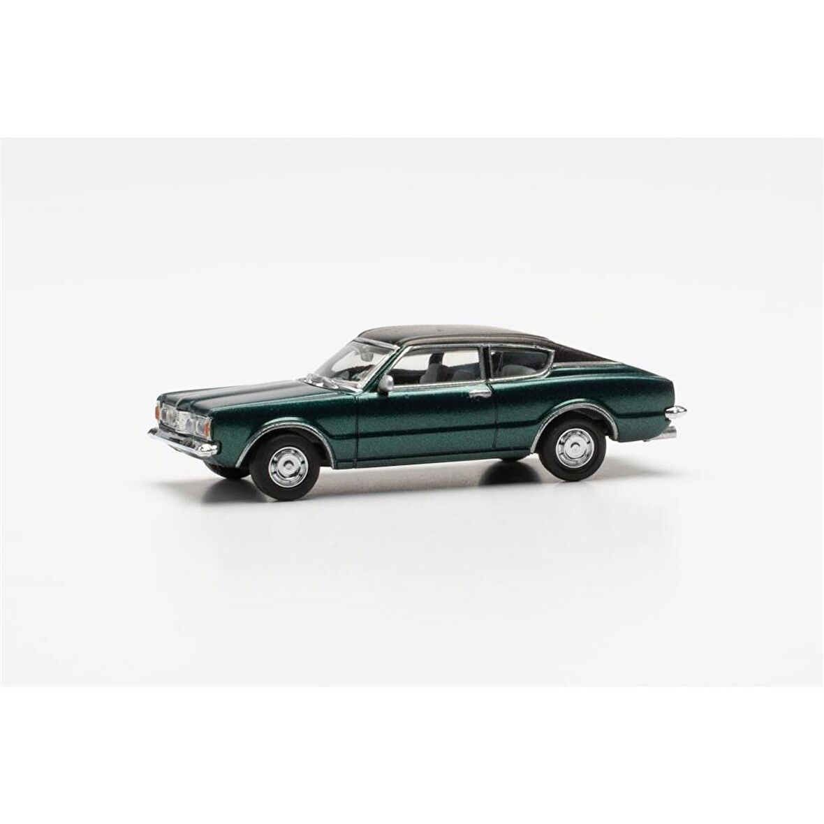 Herpa 033398-002 1/87 Ölçek, Ford Taunus Coupe, Koyu Yeşil Metalik, Sergilemeye Hazır Model Araç