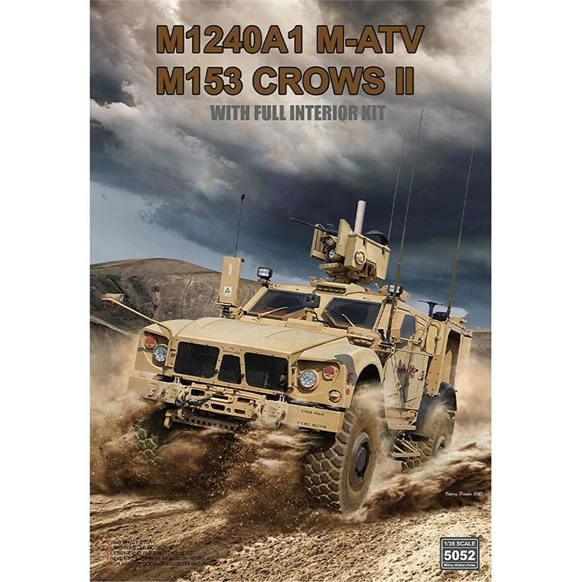 RFM 5052 1/35 Ölçek M1240A1 M-ATV (M153 CROWS II Silahlı ) Askeri Aracı ,İç Detaylı Plastik Model Kiti
