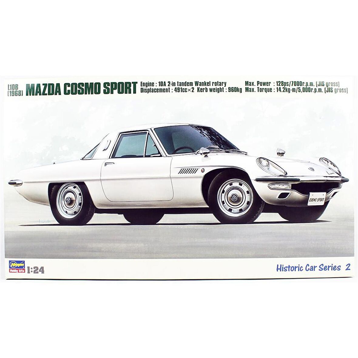 Hasegawa HC2 21102 1/24 Ölçek, Mazda Cosmo Sport L10B, Otomobil Plastik Model Kiti