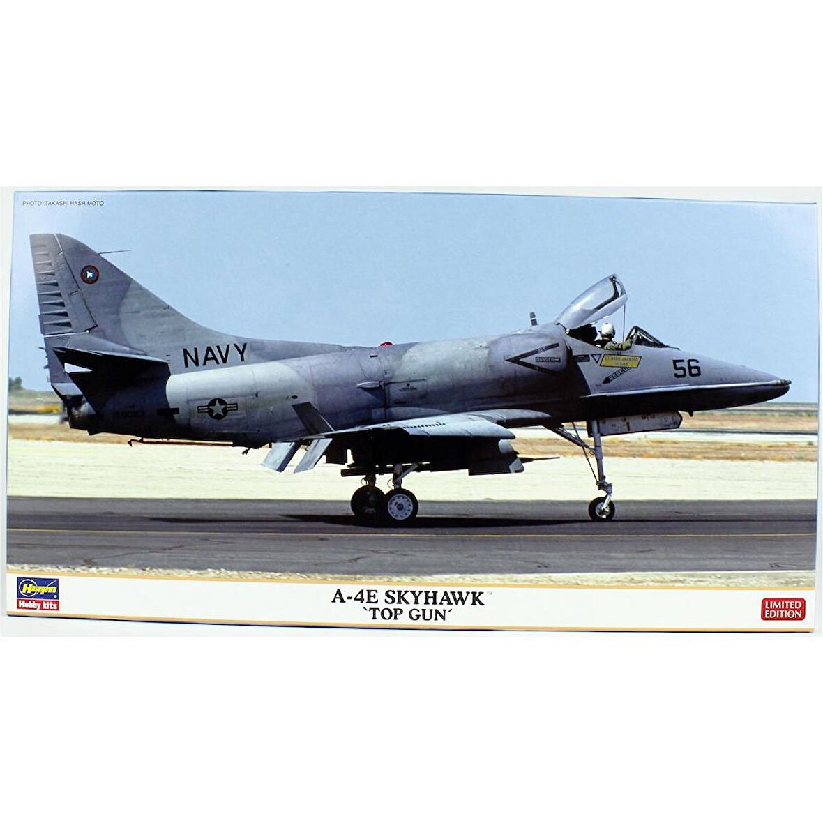 Hasegawa 7523 1/48 Ölçek, A-4E Skyhawk (Top Gun), (Limited Edition), Savaş Uçağı Plastik Model Kiti