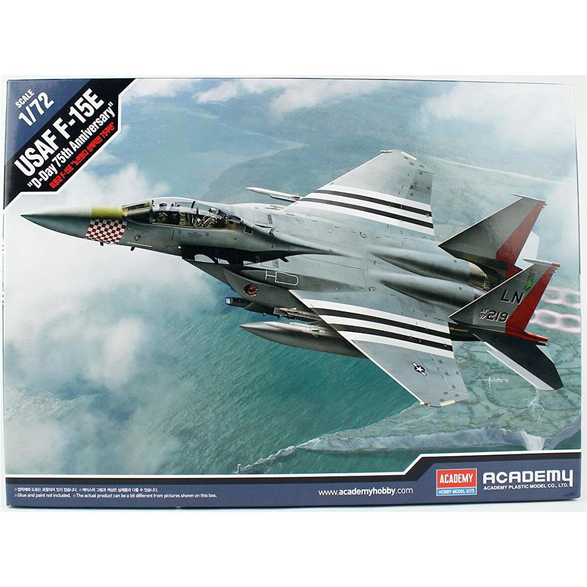 Academy 12568 1/72 Ölçek, USAF F-15E Savaş Uçağı, Plastik Model Kiti