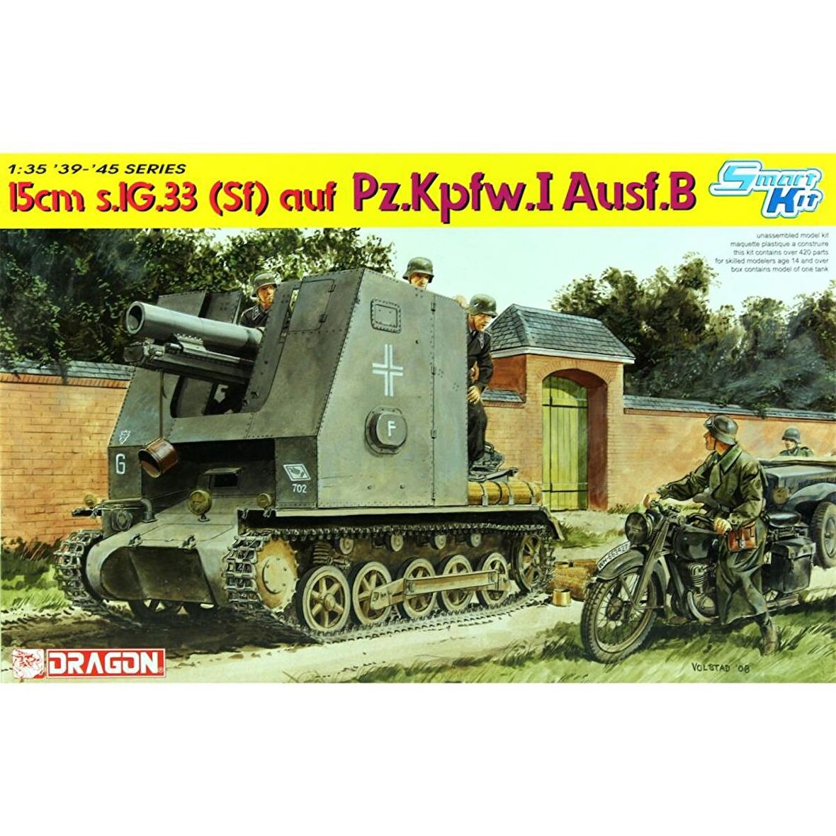 Dragon 6259 1/35 Ölçek 15cm s.IG.33 (Sf) Auf Pz.Kpfw.I Ausf.B Obüs Topu Plastik Model Kiti