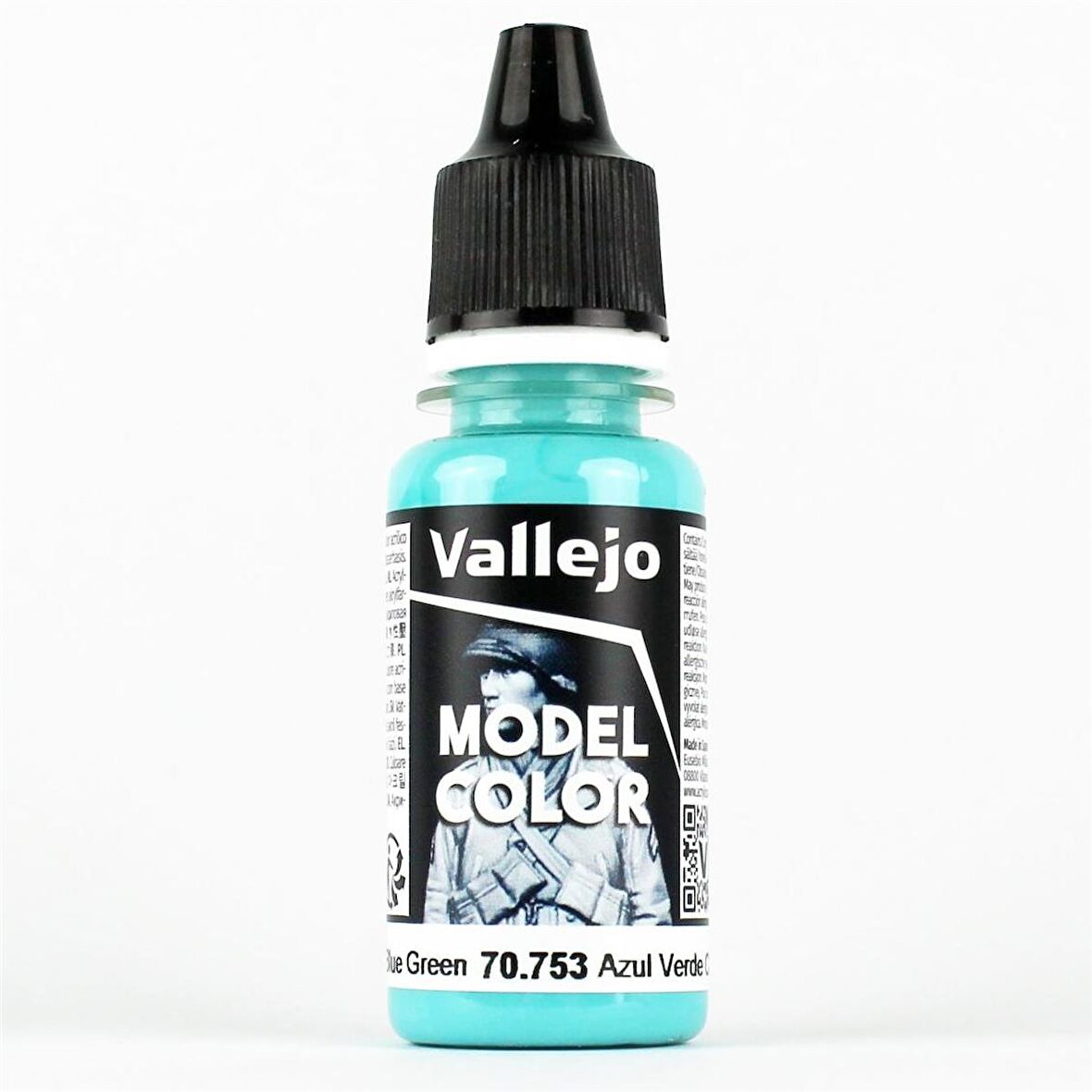 Vallejo 70753 17 ml. (068) Light Blue Green, Model Color Serisi Model Boyası
