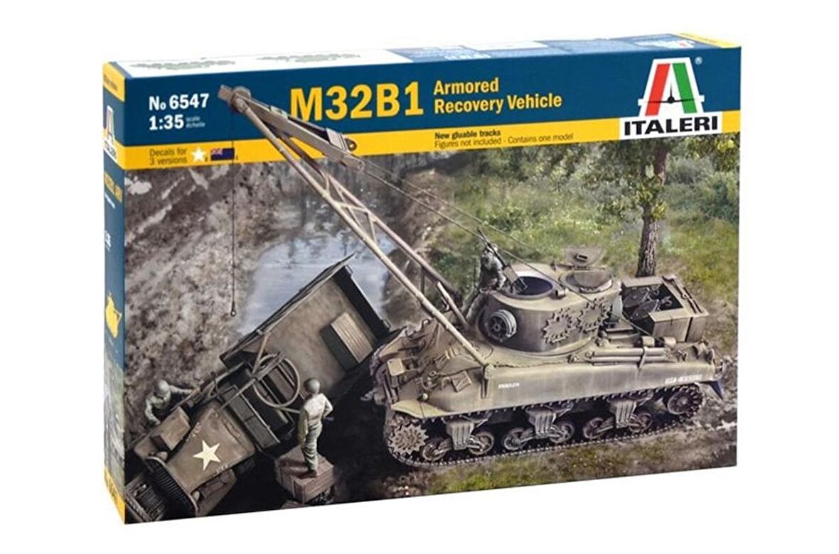 Italeri 6547S 1/35 M32B1 Zırhlı Kurtarma Aracı Demonte Plastik Maketi