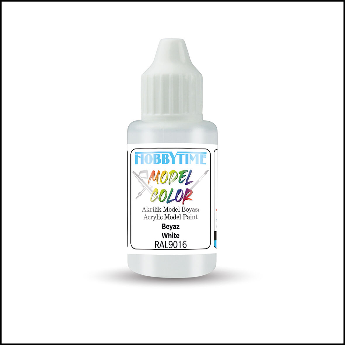 Hobbytime 350 18 ml. RAL9016, Beyaz (White), Akrilik Model Boyası