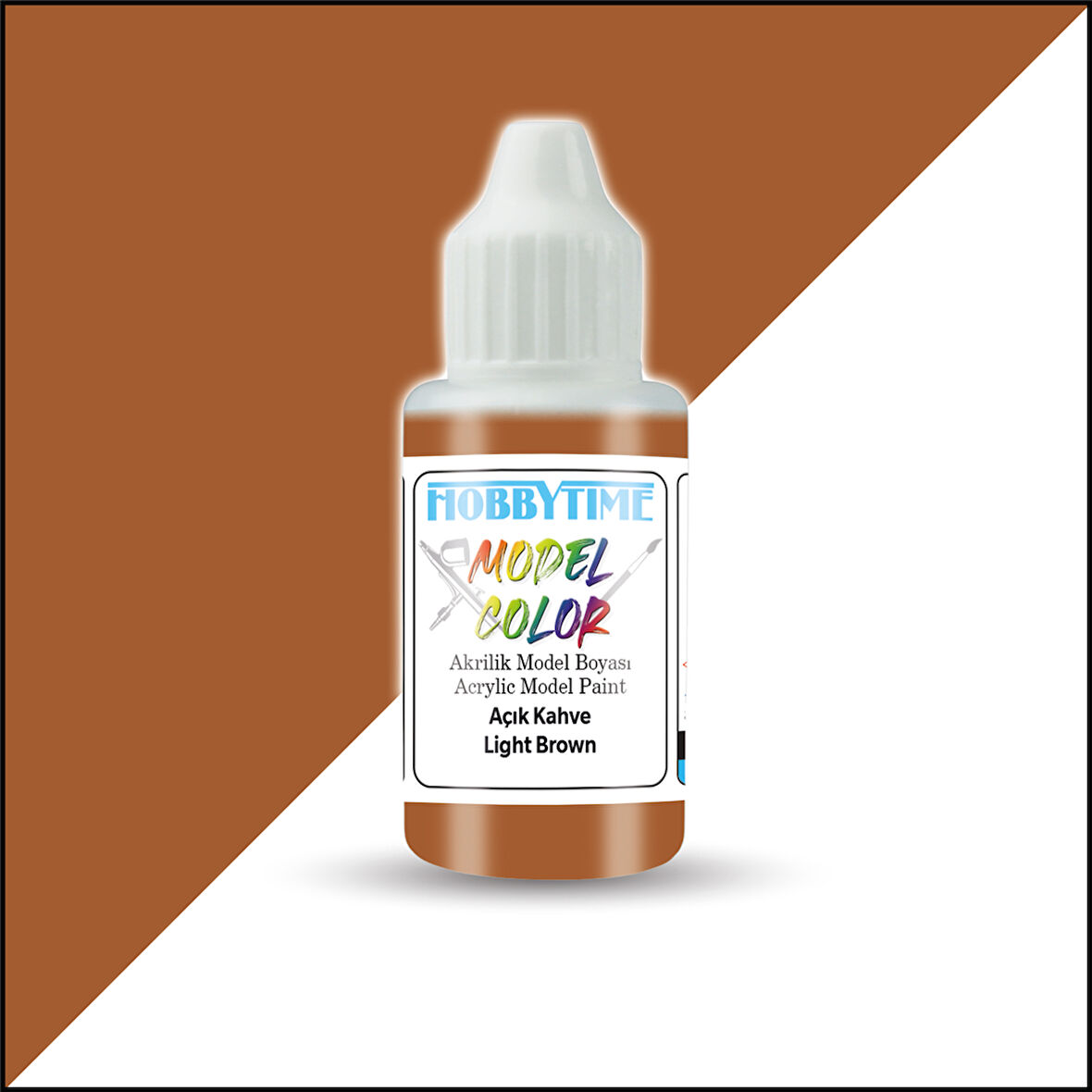 Hobbytime 369 18 ml. Açık Kahve (Light Brown), Akrilik Model Boyası