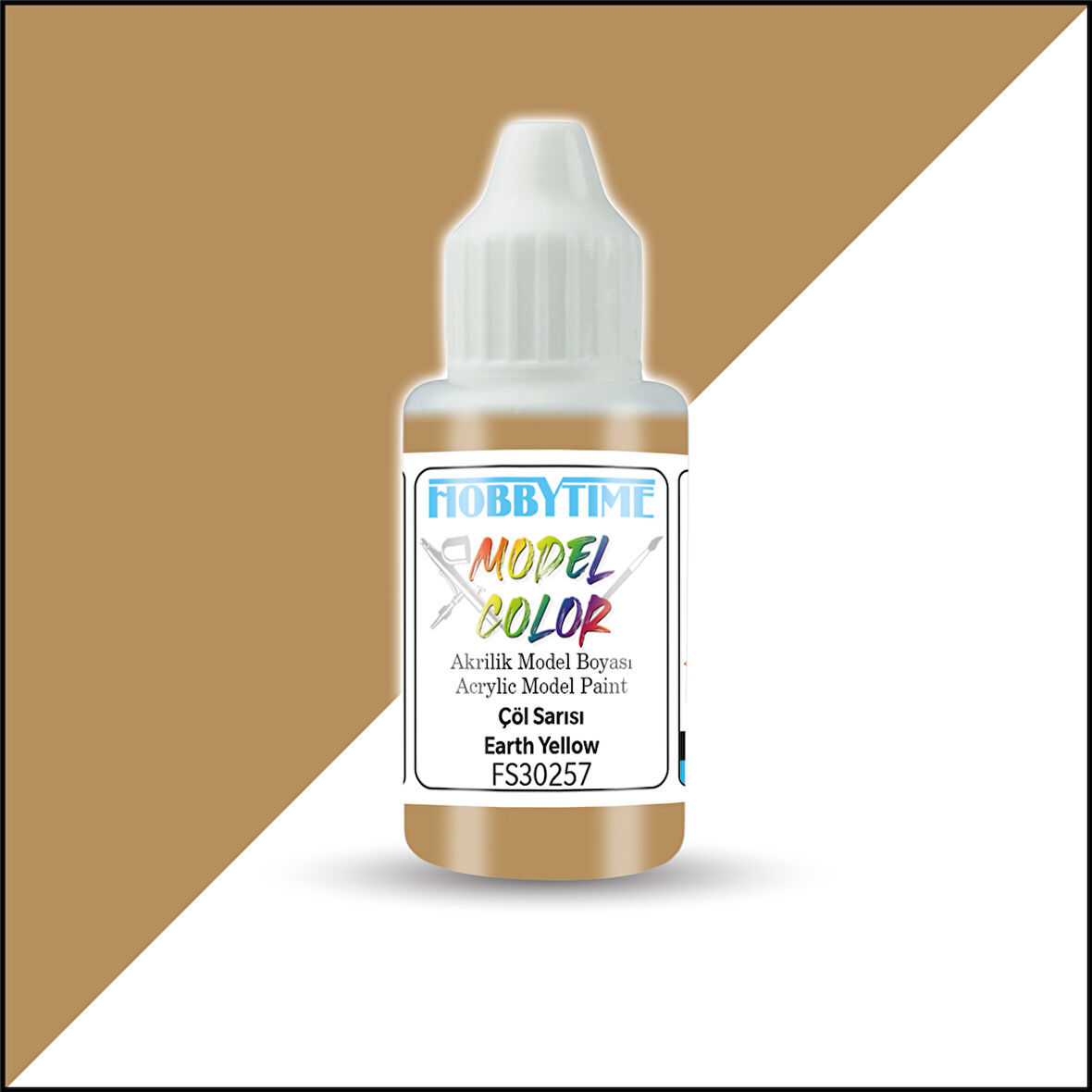 Hobbytime 372 18 ml. FS30257, Çöl Sarısı (Earth Yellow), Akrilik Model Boyası