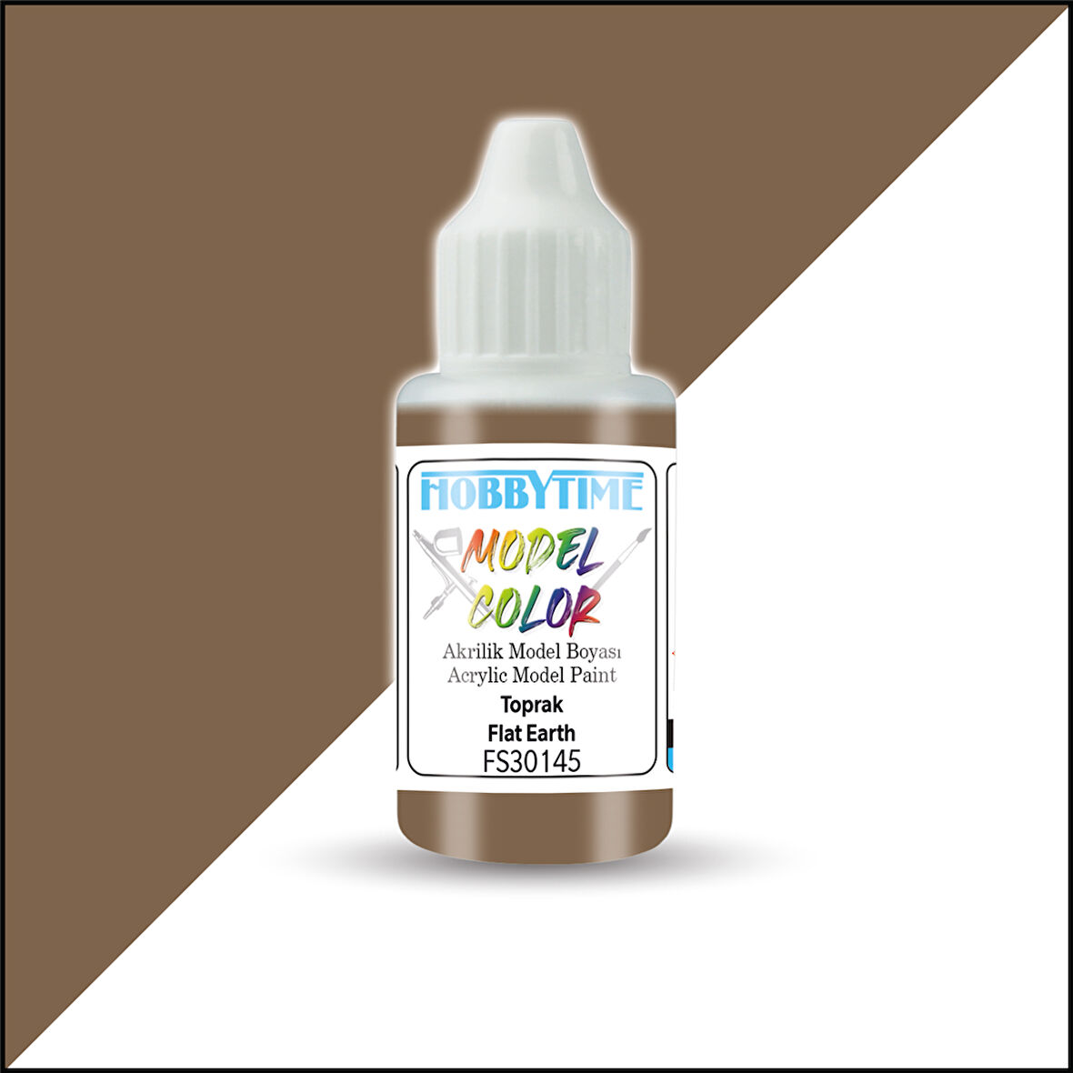 Hobbytime 375 18 ml. FS30145, Toprak (Flat Earth), Akrilik Model Boyası