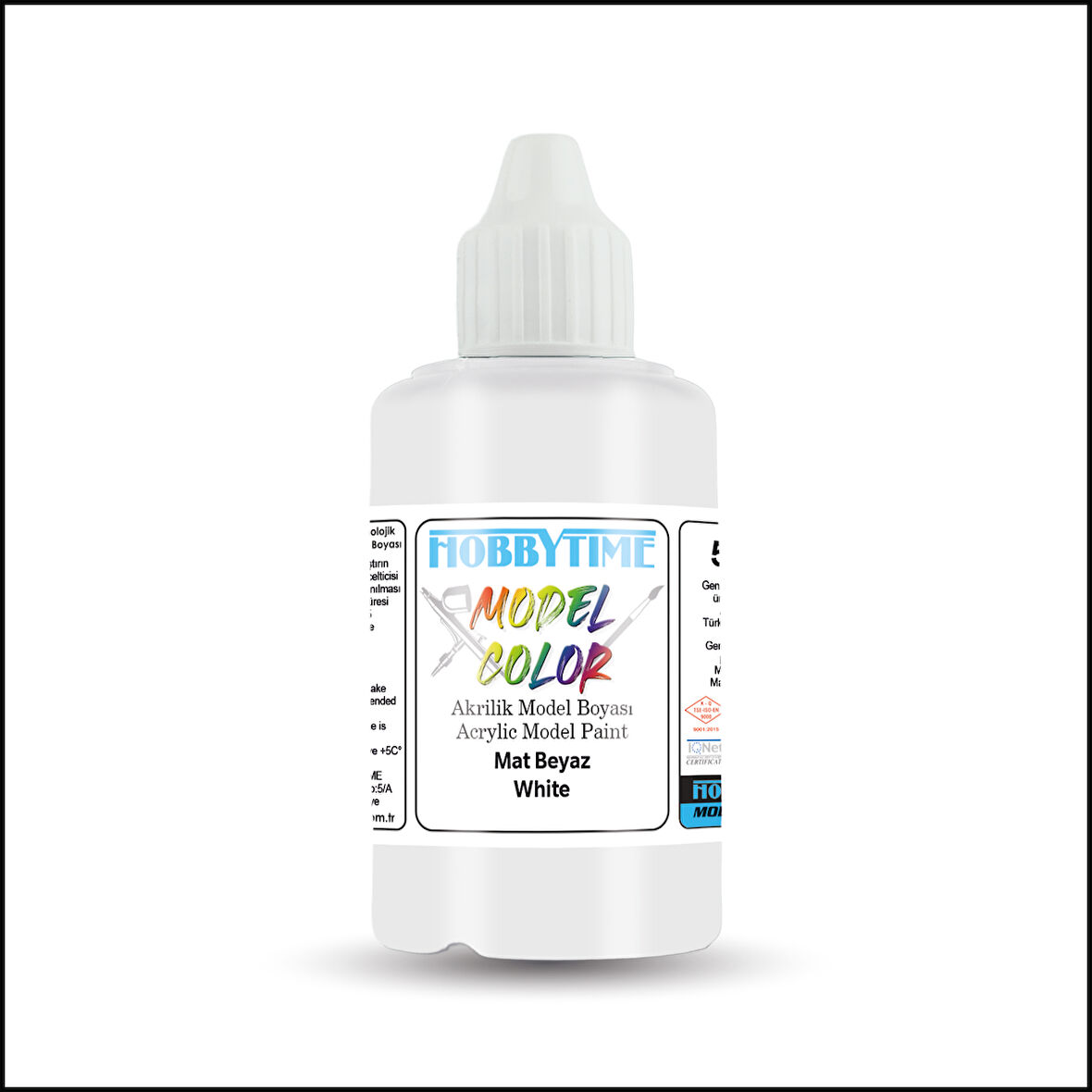 Hobbytime 475 50 ml. Mat Beyaz (White ), Akrilik Model Boyası