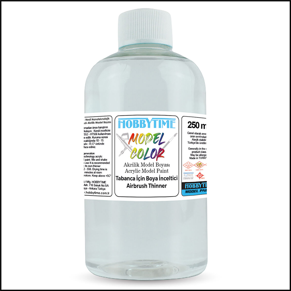 Hobbytime 556 250 ml. Tabanca için Boya İnceltici (Airbrush Thinner)